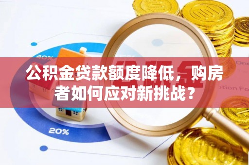 德州公积金贷款额度降低，购房者如何应对新挑战？