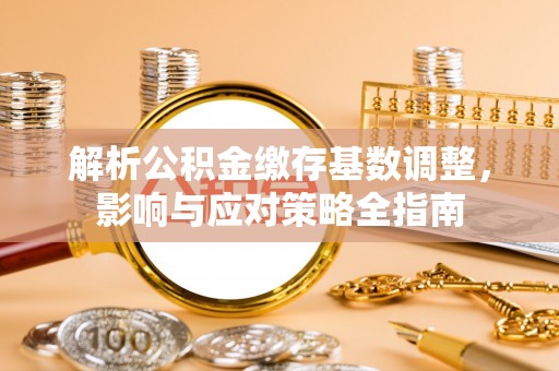 德州解析公积金缴存基数调整，影响与应对策略全指南