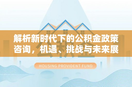德州解析新时代下的公积金政策咨询，机遇、挑战与未来展望