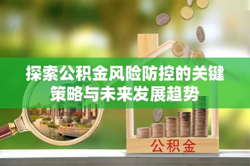 德州探索公积金风险防控的关键策略与未来发展趋势