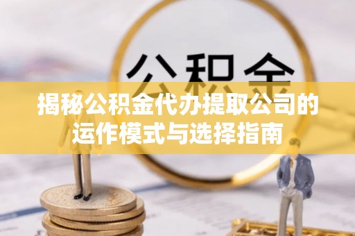 德州揭秘公积金代办提取公司的运作模式与选择指南