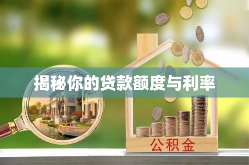 德州揭秘你的贷款额度与利率