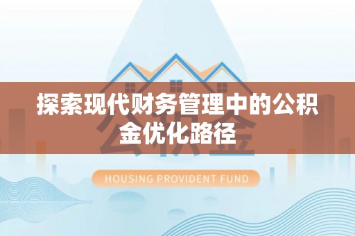 德州探索现代财务管理中的公积金优化路径