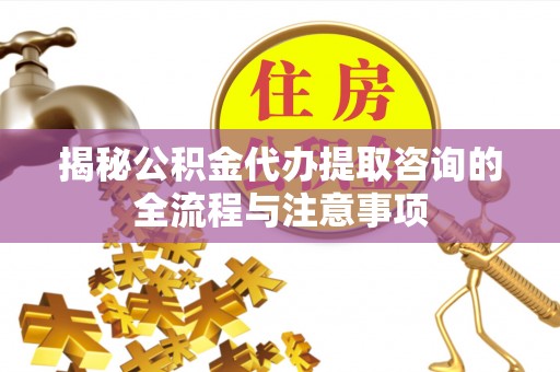 德州揭秘公积金代办提取咨询的全流程与注意事项