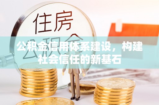 德州公积金信用体系建设，构建社会信任的新基石