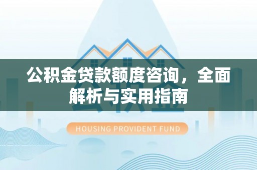 德州公积金贷款额度咨询，全面解析与实用指南